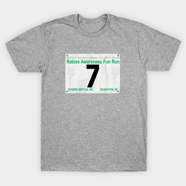 Dunder Mifflin Fun Run Race #7 (Darryl) T-Shirt by ParaholiX